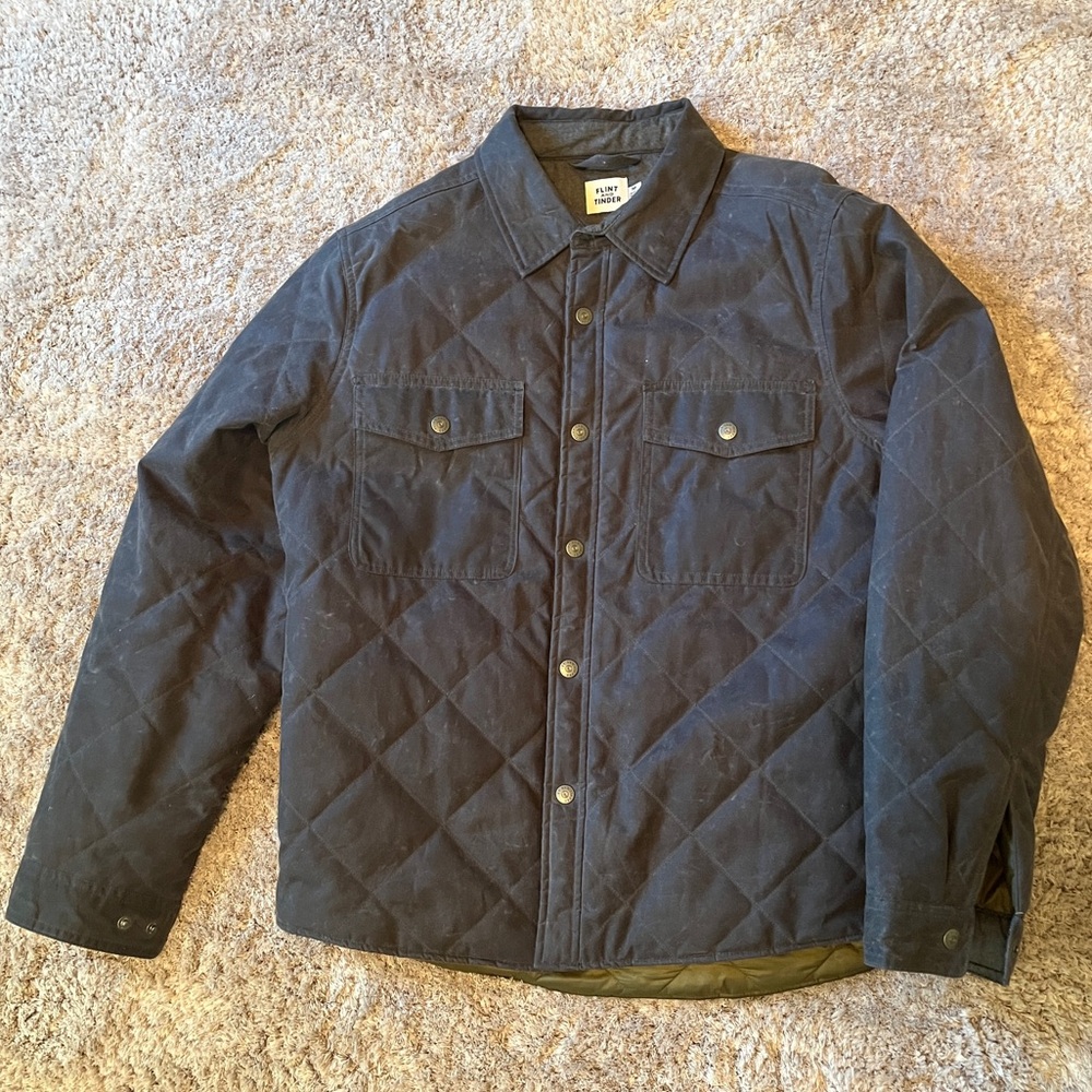 Flint and Tinder Waxed, Quilted Shirt-Jacket